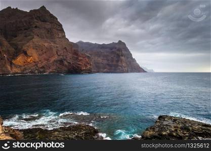 Cliffs and ocean view in Santo Antao island, Cape Verde, Africa. Cliffs and ocean view in Santo Antao island, Cape Verde