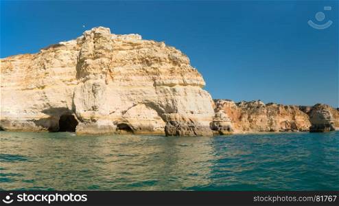 Cliffs at Marinha beach, Algarve Portugal