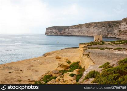 Cliffs at the coast of Malta