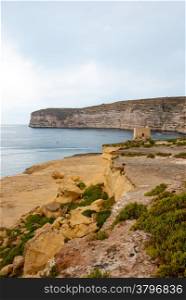 Cliffs at the coast of Malta