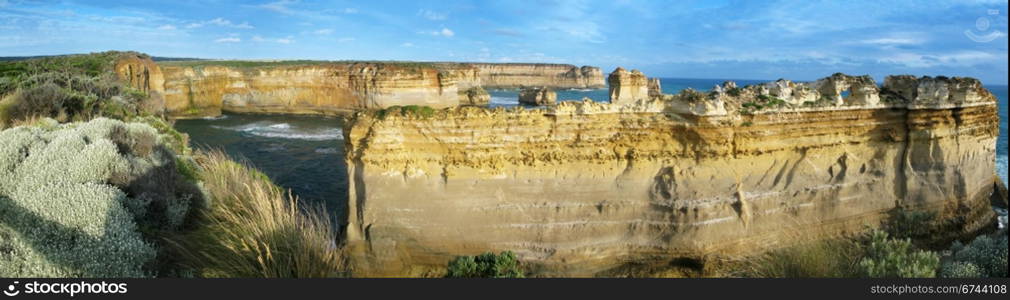 cliffs in australia. cliffs along the great ocean road in victoria, australia