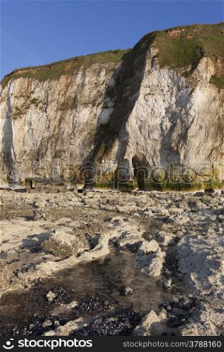 Cliffs in Dieppe, Cote d&rsquo;Albatre, Haute-Normandie, France