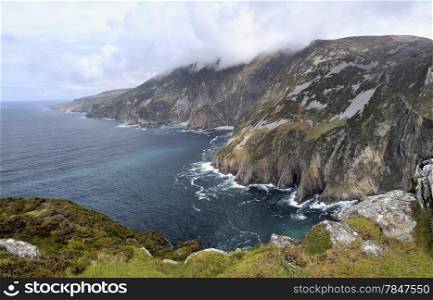 Cliffs of Slieve League in County Donegal, Ireland