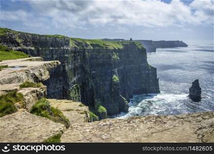 Cliffwalk at the Cliffs of Moher, County Clare, Ireland
