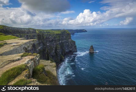 Cliffwalk at the Cliffs of Moher, County Clare, Ireland