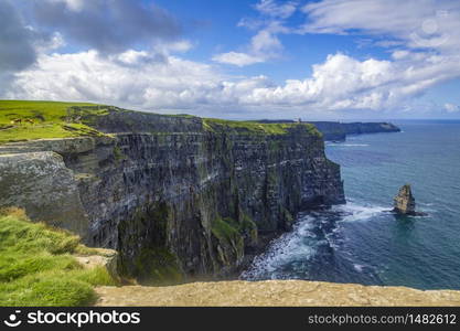 Cliffwalk at the Cliffs of Moher, County Clare, Ireland