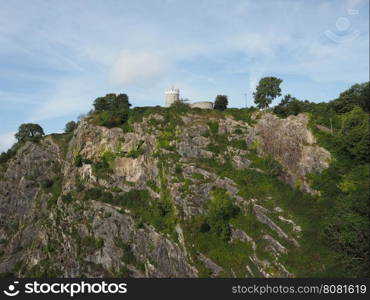 Clifton Observatory in Bristol. Clifton Observatory on Clifton Down hill in Bristol, UK