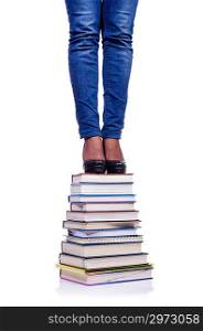 Climbing the steps of knowledge - education concept