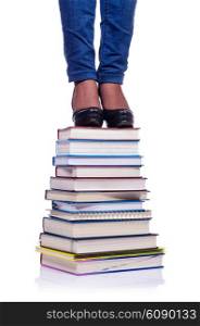 Climbing the steps of knowledge - education concept