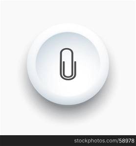 Clip icon on white button