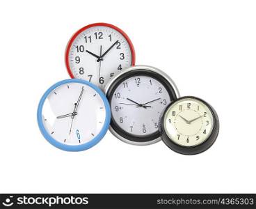 Clock collection. Isolated