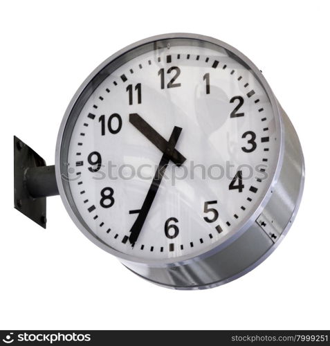 Clock isolatewd over white background