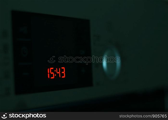 Clock on stove