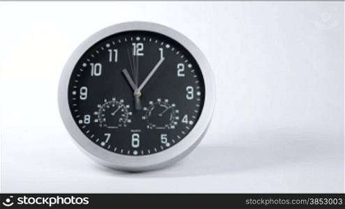 Clock ticking accelerated time.High Speed countdown timer.Time flies moving fast forward in this time lapse.Clock face running out in high speed.Timelapse ticks fast forward moving.