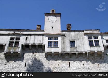 Clock tower and castle in Pazin, Istria, Croatia