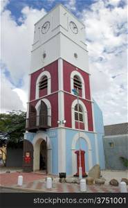 Clock tower and lighthouse, Oranjestad, Aruba, ABC Islands