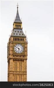 Clock tower Big Ben Palace of Westminster, London England UK.