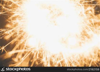 close up abstract burning sparkler