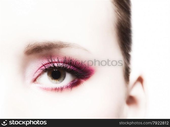 Close-up, beautiful woman&rsquo;s eye and perfect makeup, beauty and fashion