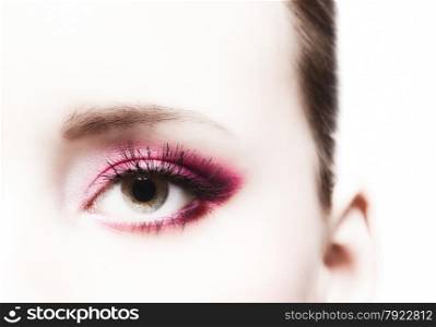 Close-up, beautiful woman&rsquo;s eye and perfect makeup, beauty and fashion