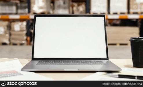 close up blank laptop screen. High resolution photo. close up blank laptop screen. High quality photo