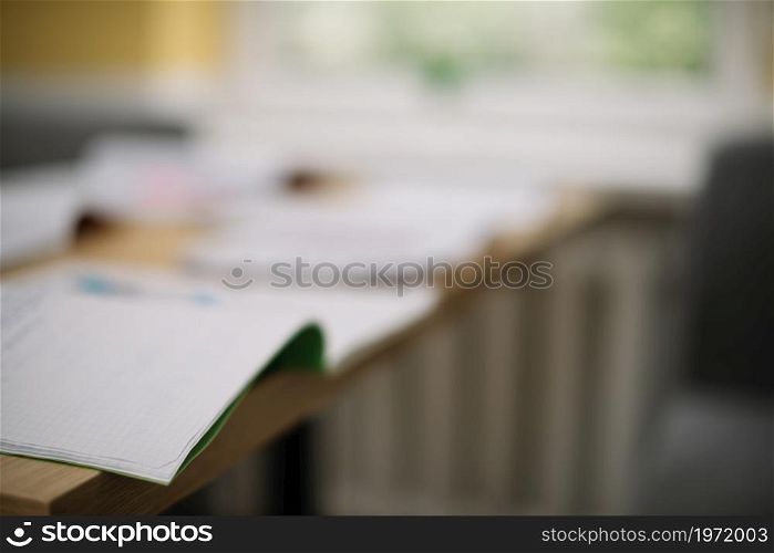 close up blurred books. High resolution photo. close up blurred books. High quality photo