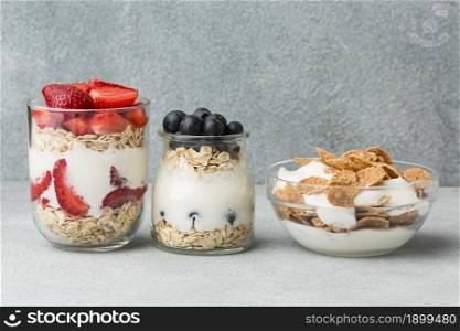 close up breakfast with cereals. Resolution and high quality beautiful photo. close up breakfast with cereals. High quality beautiful photo concept