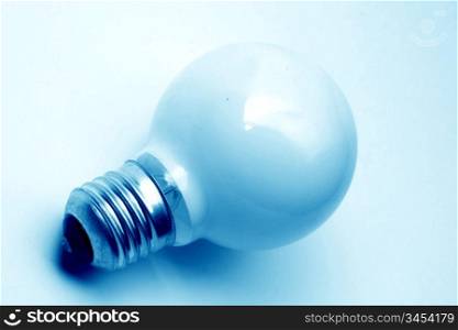 close up bulb on white background
