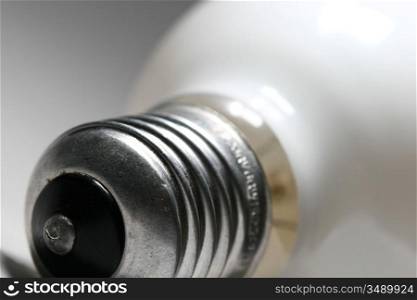 close up bulb on white background
