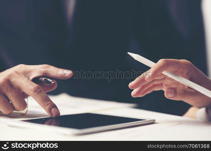 close-up business hand in business success concept