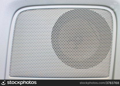 close up Car speaker on door panel, background and texture