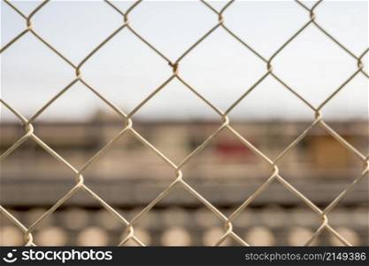 close up chain link fence