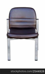 close up chair on isolated white with clipping path.