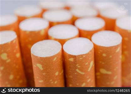 Close up cigarettes background