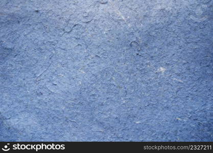 Close up crumpled craft paper blue texture and background with copy space