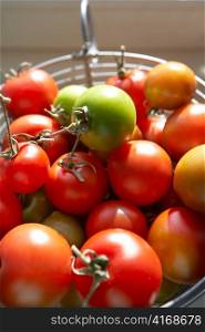 Close up fresh tomatoes