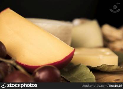 close up gouda cheese. Beautiful photo. close up gouda cheese