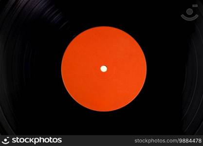 Close up Gramophone vinyl record