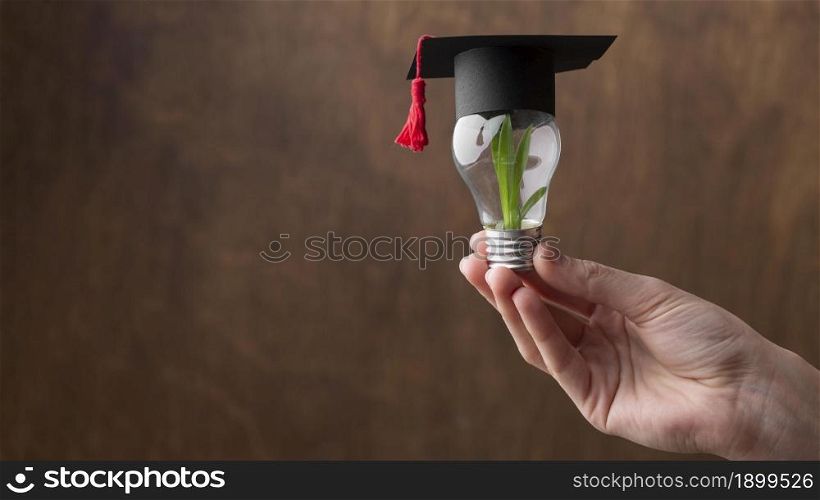close up hand holding light bulb with plant. Resolution and high quality beautiful photo. close up hand holding light bulb with plant. High quality beautiful photo concept