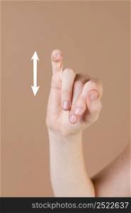 close up hand teaching sign language 4