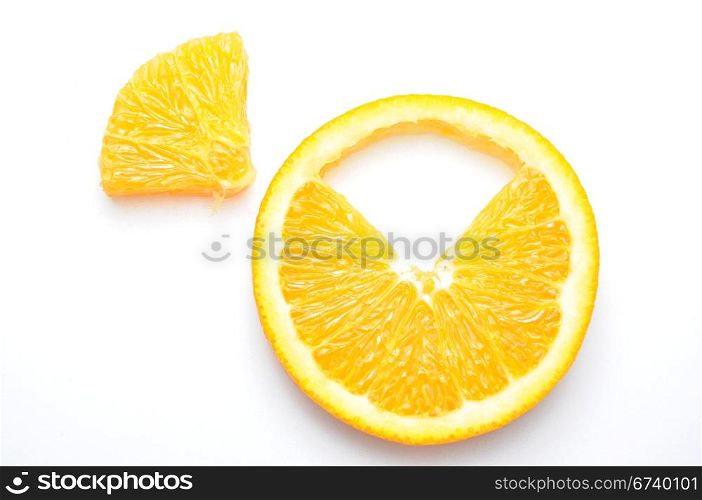 Close-up juicy orange pattern