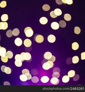 close up lights purple background