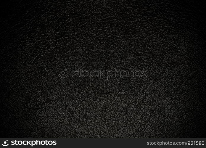 Close up Luxury black leather texture background and space for your text