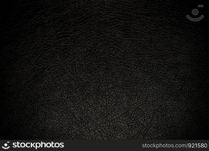Close up Luxury black leather texture background and space for your text
