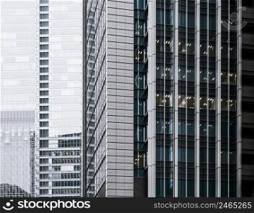 close up modern architecture office buildings 2