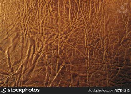 Close up natural brown leather texture