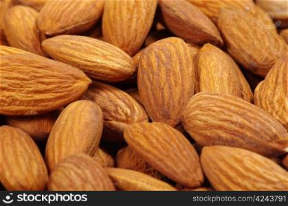 Close up of a background almond