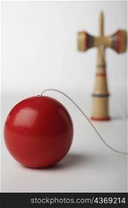 Close-up of a ball on a string