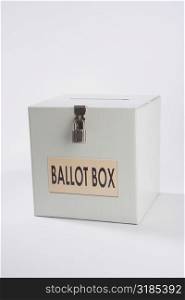 Close-up of a ballot box