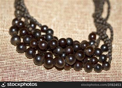 Close-up of a bead necklace, Izamal, Yucatan, Mexico